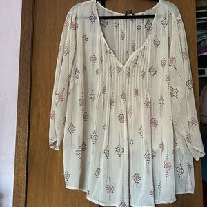 Torrid size 4 blouse Aztec print